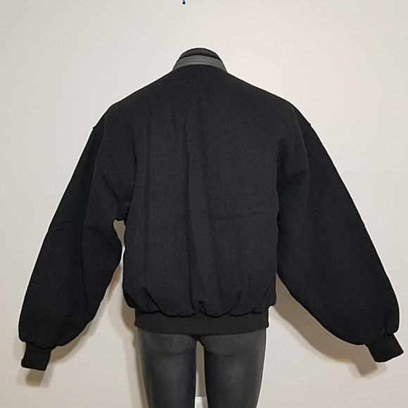 Vintage FORD UAW Sandusky Ohio ACH Jacket L Wool Blend Leather Union Line Coat - Picture 5 of 11